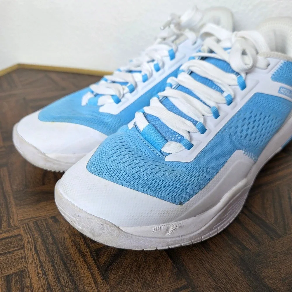 Moolah Neovolt Low Basketball Shoes Womens 9‎ Blue White Court Sneakers